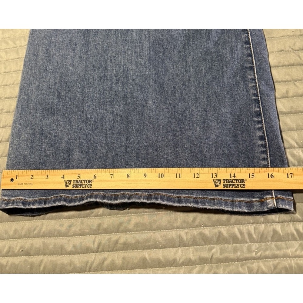 Judy Blue Palazzo Jeans 22W High Rise Wide Leg Stretch Denim Medium Wash - Picture 5 of 12